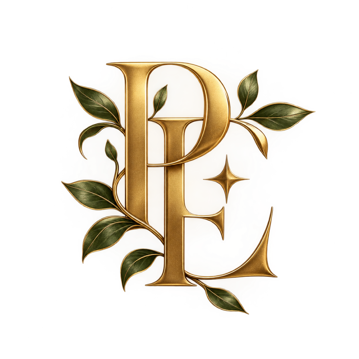 Prismatic Essence — gold monogram